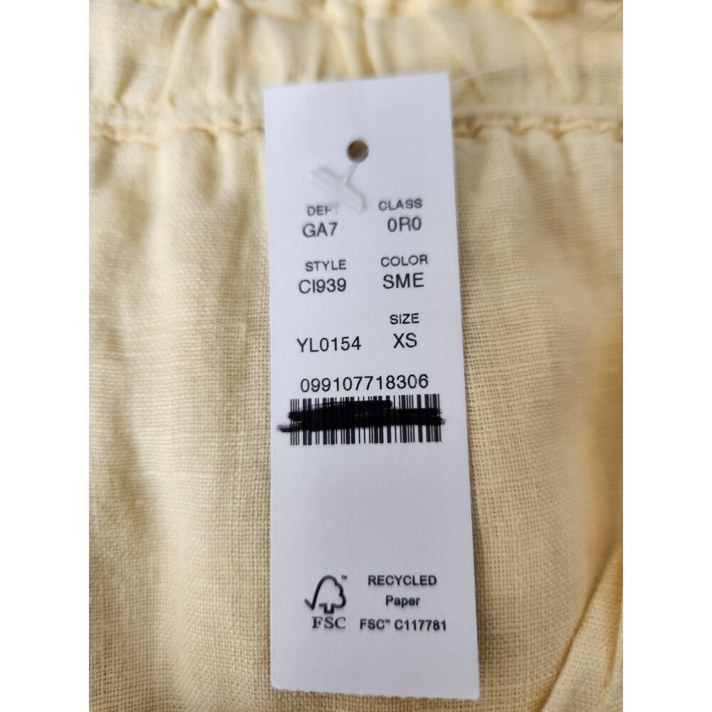 NWT J. Crew Soleil Pant In Linen Yellow XS - Picture 8 of 11